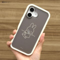 Japan Miffy Plump Frame iPhone Case - Miffy Letter : iPhone16 - 5
