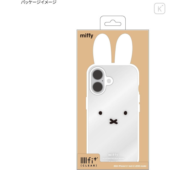 Japan Miffy IIIIfit Clear iPhone 16 Case - Miffy : Face - 7