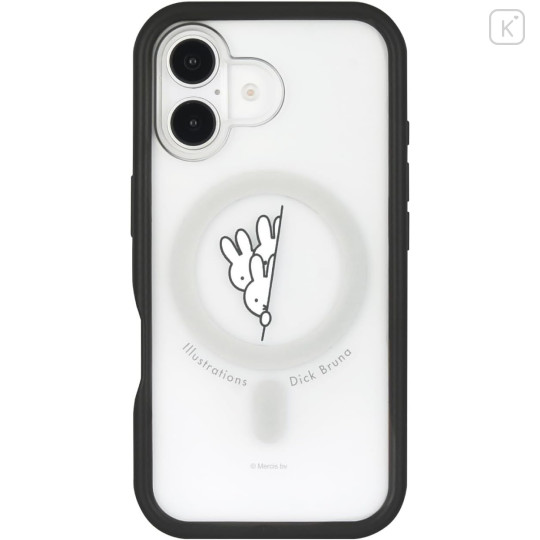 Japan Miffy Plump Frame iPhone 16 Case with MagSafe - Hiding - 1