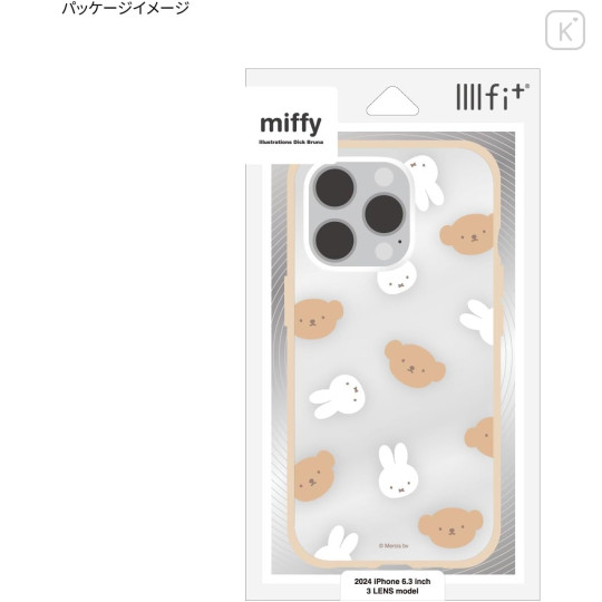 Japan Miffy IIIIfit Clear iPhone 16 Pro Case - Boris & Miffy - 6
