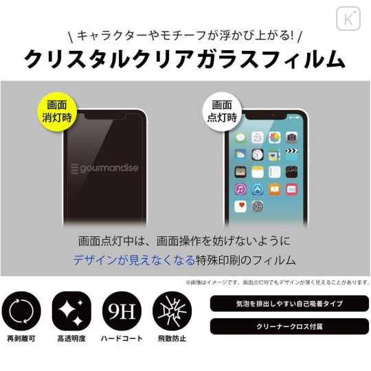 Japan Miffy iPhone 16e / 16 / 15 / 15 Pro / 14 / 14 Pro / 13 / 13 Pro Glass Screen Protector - Miffy : Cake - 5