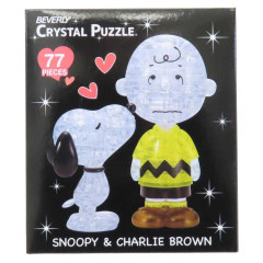 Japan Peanuts 3D Crystal Puzzle - Snoopy : Kiss Charlie