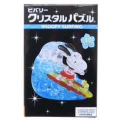 Japan Peanuts 3D Crystal Puzzle - Snoopy & Woodstock : Surfing