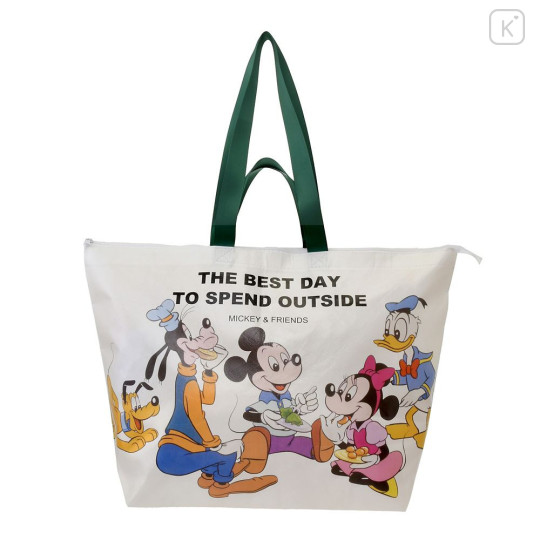 Japan Disney Store Shopping Bag (L) - Mickey & Friends : Spring Picnic - 1