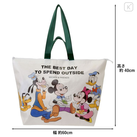 Japan Disney Store Shopping Bag (L) - Mickey & Friends : Spring Picnic - 2