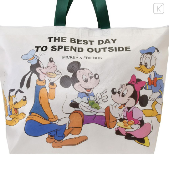 Japan Disney Store Shopping Bag (L) - Mickey & Friends : Spring Picnic - 7