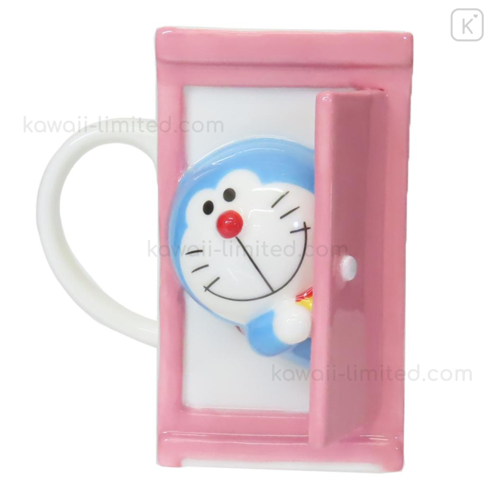 Pottery Tazza In Porcellana Doraemon Heart Collection, Impilabile, Giappone 105 171, Colore Bianco, 8x8,5 Cm