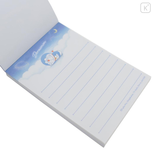 Japan Doraemon Mini Notepad - Doraemon : Sleep in the Night Sky - 2