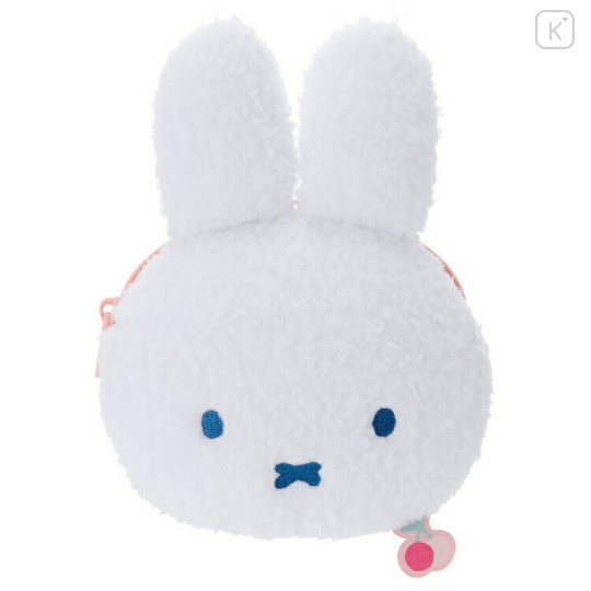 Japan Miffy Plush Pouch - Miffy Fruits : Cherry - 1