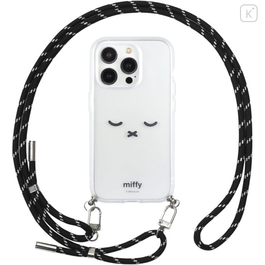 Japan Miffy IIIIfit Loop iPhone 15 Pro Case - Miffy : Face - 1