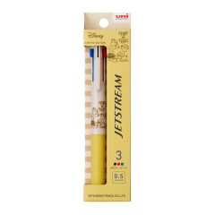 Japan Disney Jetstream New 3 Color Multi Ballpoint Pen - Chip & Dale : Greige