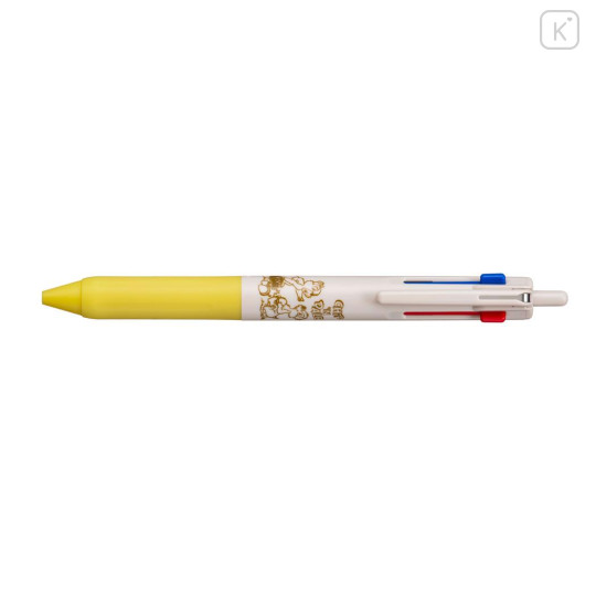 Japan Disney Jetstream New 3 Color Multi Ballpoint Pen - Chip & Dale : Greige - 2