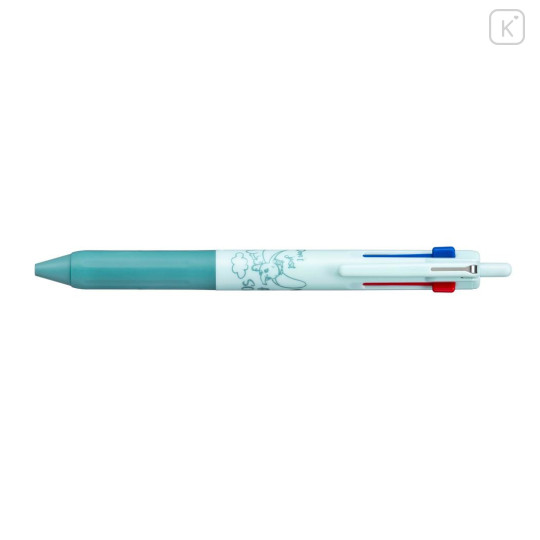 Japan Disney Jetstream New 3 Color Multi Ballpoint Pen - Dumbo : Ice Blue - 2