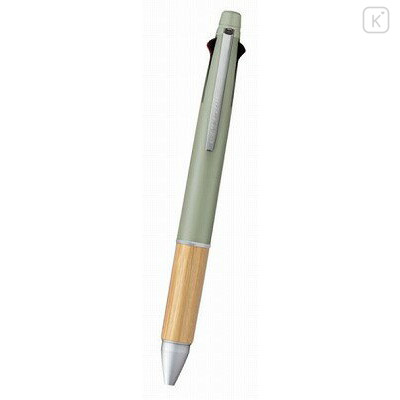 Japan Uni Jetstream 4&1 Bamboo Multi Ballpoint Pen + Mechanical Pencil - 0.5mm Sage - 1