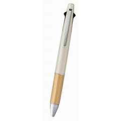Japan Uni Jetstream 4&1 Bamboo Multi Ballpoint Pen + Mechanical Pencil - 0.5mm Beige