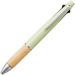 Japan Uni Jetstream 4&1 Bamboo Multi Ballpoint Pen + Mechanical Pencil - 0.5mm Green Citrus