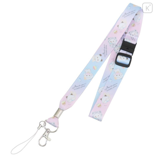 Japan Mochimochi Panda Neck Strap - Cat & Dessert - 1
