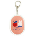 Japan Miffy Acrylic Keychain - Miffy : Fruits Apple Pink - 1