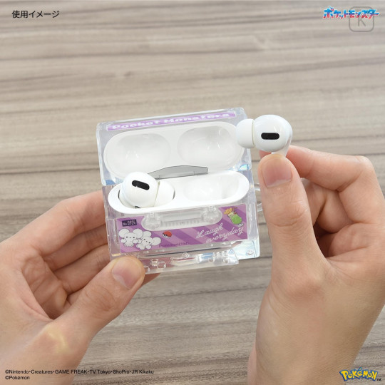 Japan Pokemon AirPods Pro 2 / Pro 1 Soft Case - Tandemaus : Cassette Tape - 5
