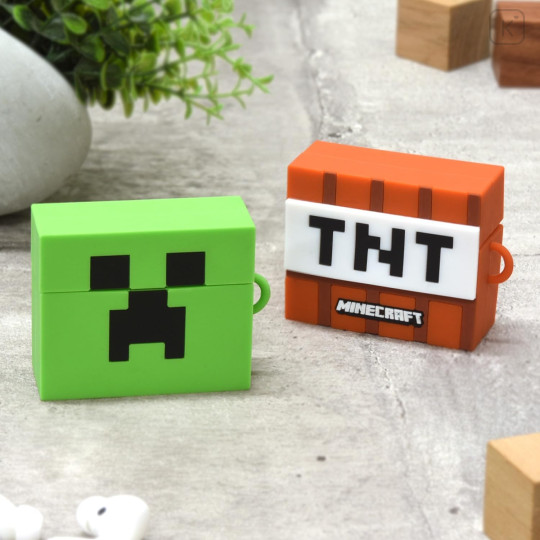 Japan Minecraft AirPods Pro 2 / Pro 1 Silicone Case - Creeper - 7