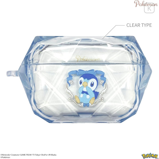 Japan Pokemon AirPods Pro 2 / Pro 1 Gem Case - Piplup - 2