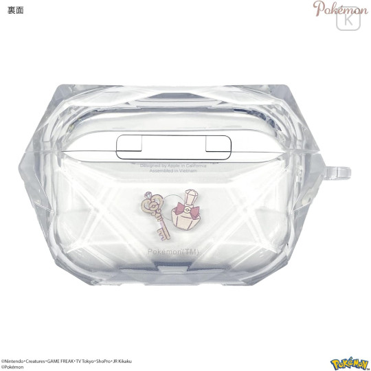 Japan Pokemon AirPods Pro 2 / Pro 1 Gem Case - Pocket Monster : Vulpix Alolan Form - 3