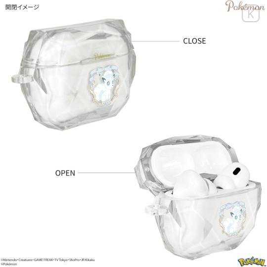 Japan Pokemon AirPods Pro 2 / Pro 1 Gem Case - Pocket Monster : Vulpix Alolan Form - 4