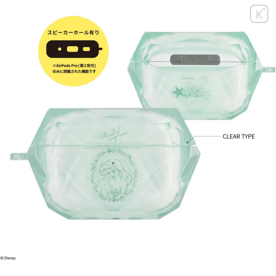 Japan Disney AirPods Pro 2 / Pro 1 Gem Case - Ariel - 2