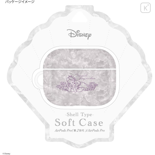 Japan Disney AirPods Pro 2 / Pro 1 Soft Case - Alice : Shell Type - 6
