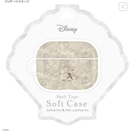 Japan Disney AirPods Pro 2 / Pro 1 Soft Case - Tinker Bell : Shell Type - 6