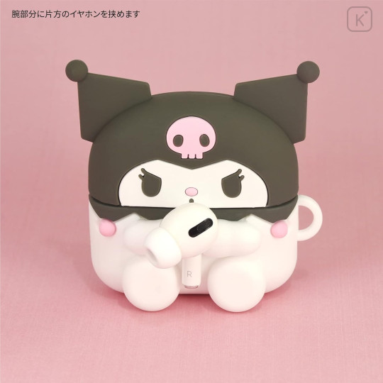 Japan Sanrio AirPods Pro 2 / Pro 1 Silicone Case - Kuromi - 5