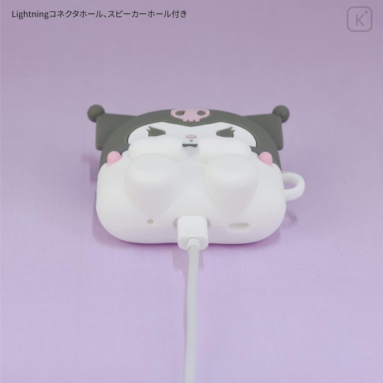 Japan Sanrio AirPods Pro 2 / Pro 1 Silicone Case - Kuromi - 6