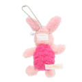Japan Tokyo Disney Resort Plush Keychain & Badge - Piglet : Fluffy - 2