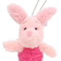 Japan Tokyo Disney Resort Plush Keychain & Badge - Piglet : Fluffy - 3