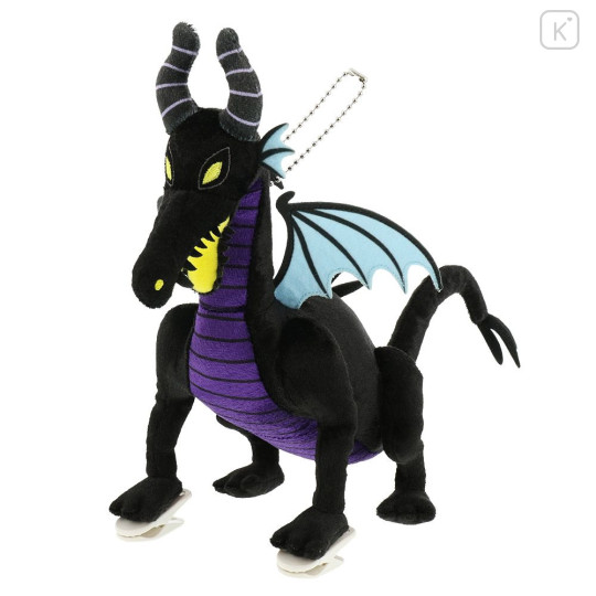 Japan Tokyo Disney Resort Shoulder Plush Toy & Keychain - Sleeping Beauty : Villain Maleficent Dragon - 1