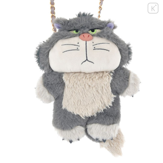 Japan Disney Store Fluffy Pochette Shoulder Crossbody Bag - Cinderella Lucifer - 4