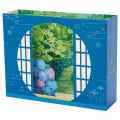 Japan Sanrio 3D Greeting Card - Round Window Hydrangea Garden - 1