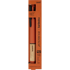 Japan Uni Jetstream 4&1 Multi Ballpoint Pen + Mechanical Pencil - Karimoku Sunset Orange