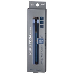 Japan Uni Kuru Toga Metal Mechanical Pencil - 0.5mm Silent Blue