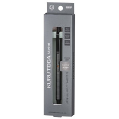 Japan Uni Kuru Toga Metal Mechanical Pencil - 0.5mm Phantom Gray