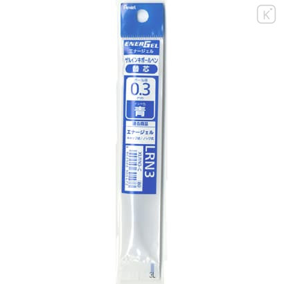 Japan Pentel EnerGel XLRN3 Gel Pen Refill - 0.3mm Blue - 1