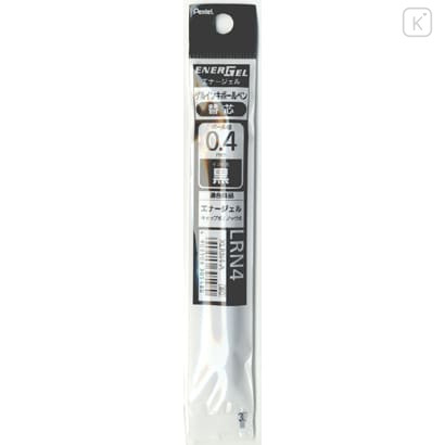 Japan Pentel EnerGel XLRN4 Gel Pen Refill - 0.4mm Black - 1