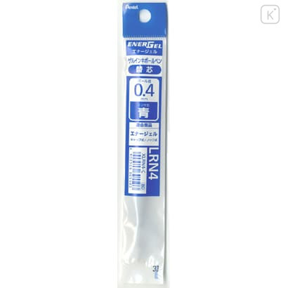 Japan Pentel EnerGel XLRN4 Gel Pen Refill - 0.4mm Blue - 1