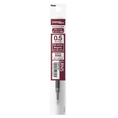 Japan Pentel EnerGel XLRN5 Gel Pen Refill - 0.5mm Burgundy