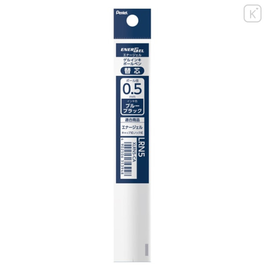 Japan Pentel EnerGel XLRN5 Gel Pen Refill - 0.5mm Blue Black - 1