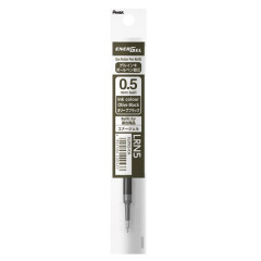 Japan Pentel EnerGel XLRN5 Gel Pen Refill - 0.5mm Olive Black