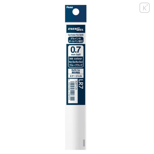 Japan Pentel EnerGel XLR7 Gel Pen Refill - 0.7mm Blue Black - 1