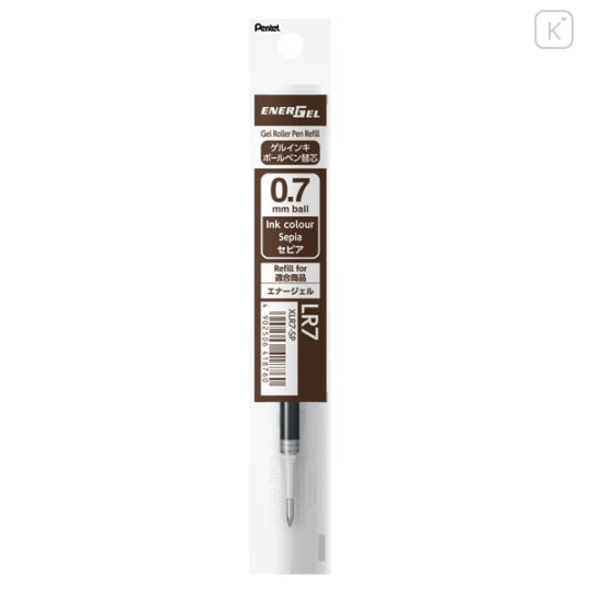 Japan Pentel EnerGel XLR7 Gel Pen Refill - 0.7mm Sepia - 1