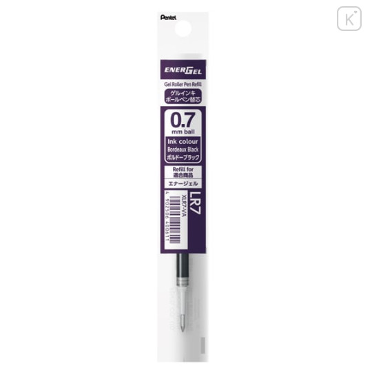 Japan Pentel EnerGel XLR7 Gel Pen Refill - 0.7mm Bordeaux Black - 1