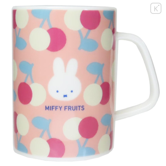 Japan Miffy Porcelain Mug - Miffy : Fruits Cherry Pink - 1